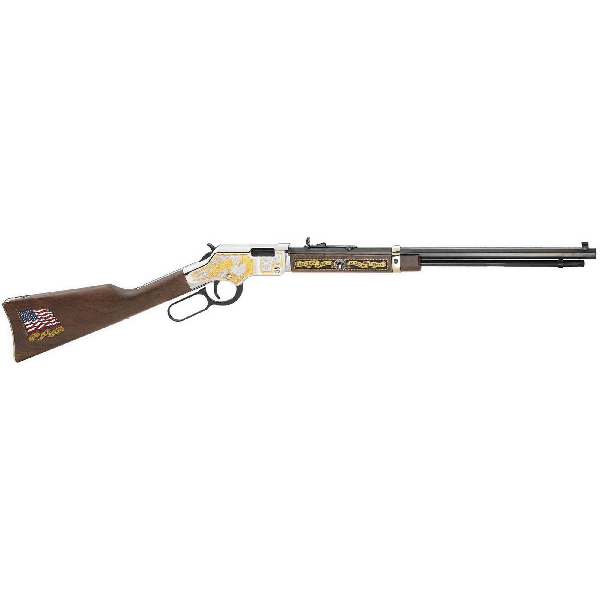 HENRY H4 MILITARY SERVICE TRIBUTE 2ND EDITION RIFLE .22 S/L/LR 16 LR / 18 L / 23 S 20"